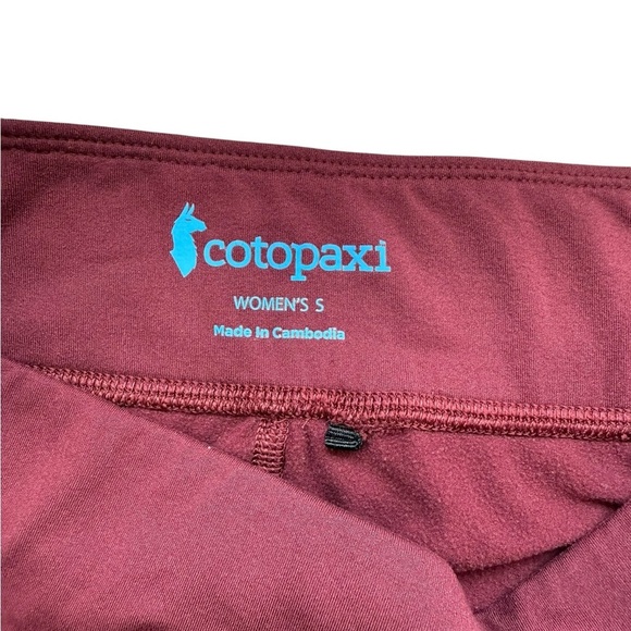 Cotopaxi Women’s Leggings Size Small Maroon 27” Inseam Great Condition! - Picture 3 of 7